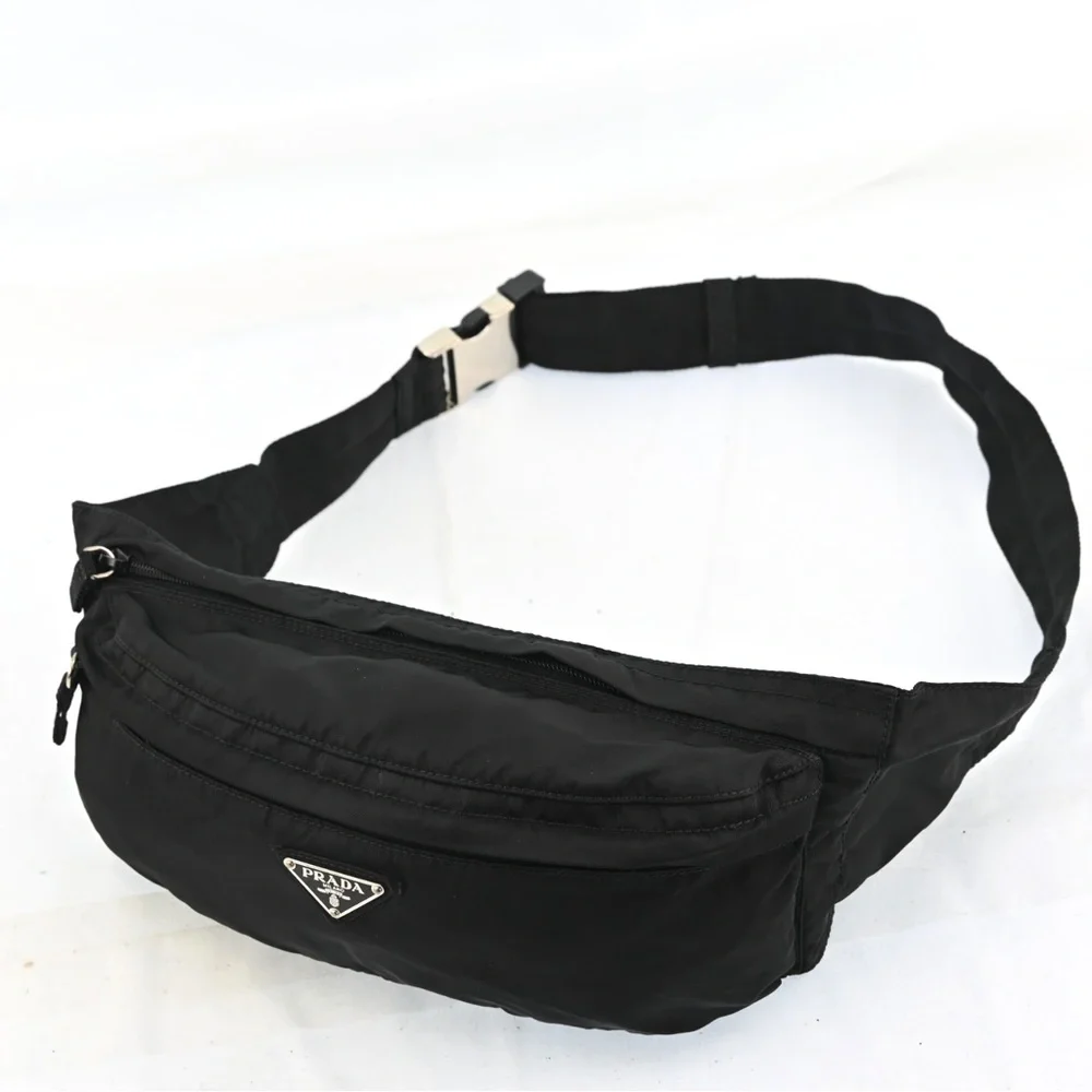 Prada Black Nylon Crossbody Belt Bag
